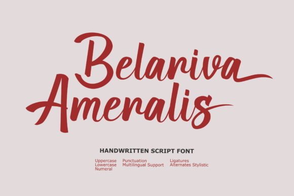 Belariva Ameralis: The Signature Font for Timeless Design