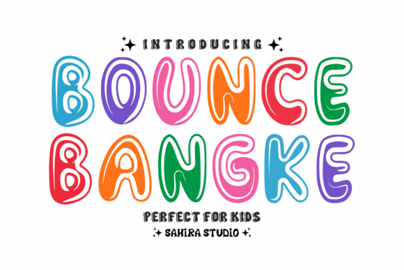 Bounce Bangke: Energetic Typography for Playful Design