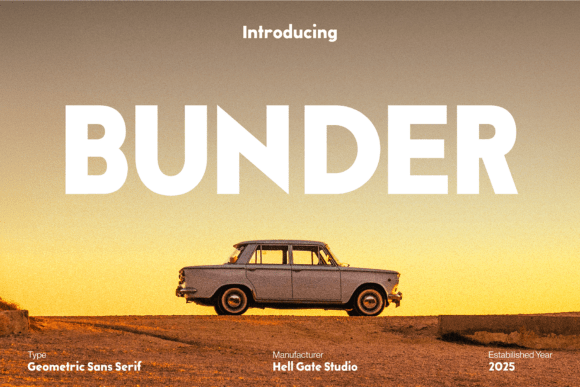 Bunder: A Geometric Sans Serif for Modern Design