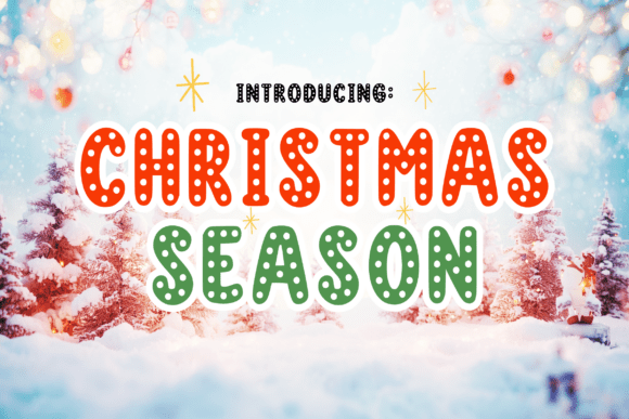 Christmasseason Regular: A Festive Display Font for Holiday Design