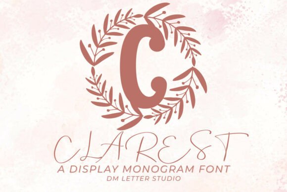 Clarest Monogram: Elevating Initials with Elegant Typography