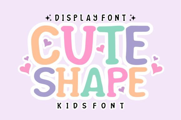 Cute Shape Font: Designing with Joyful Typography