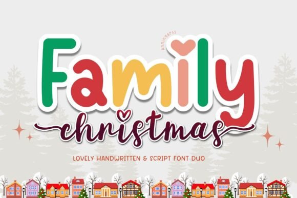 Family Christmas Duo: A Font Pairing for Festive Design