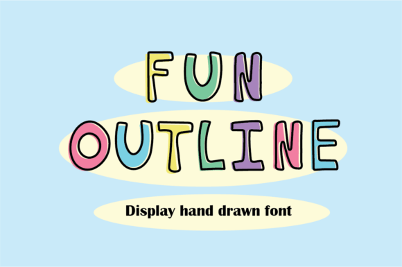 Fun Outline: A Playful Hand-Drawn Font for Vibrant Design