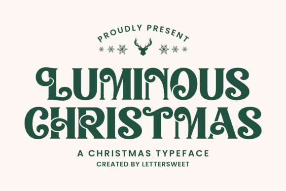 Luminous Christmas: A Festive Font for Premium Holiday Design