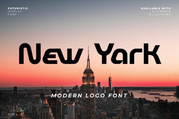 New Yark: A Futuristic Display Font for Modern Design
