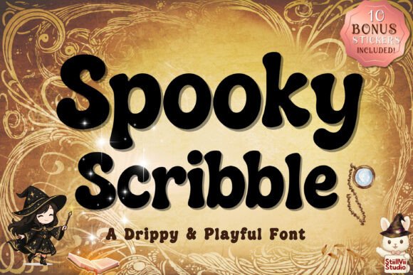 Spooky Scribble: A Playful Font for Modern Halloween Design