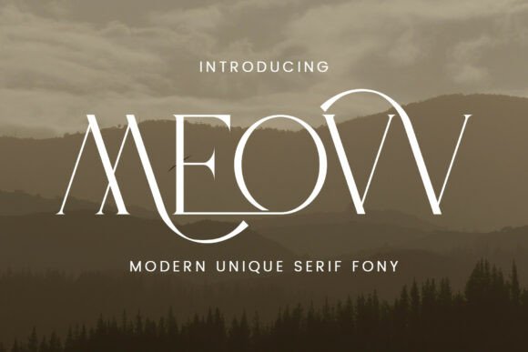 The Meovv Typeface: A Study in Elegance and Sophistication