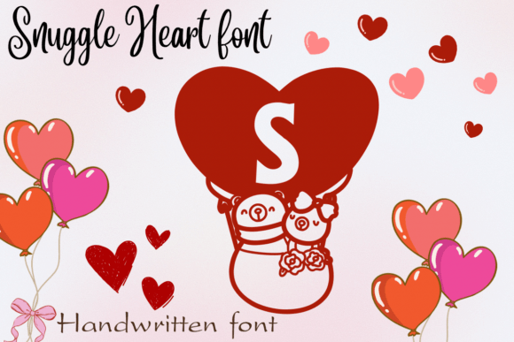The Snuggle Heart Font: Crafting Visual Love Letters in Design