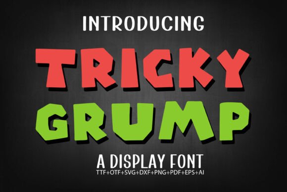 Tricky Grump: Elevate Your Visual Design with Whimsical Typography