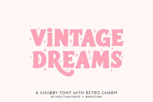 Vintage Dreams: Groovy Typography for Modern Design