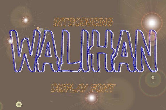 Walihan Regular: Bold Display Font for Impactful Design