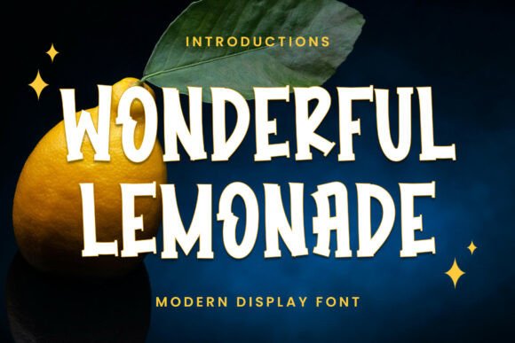 Wonderful Lemonade Font: Cozy Creativity for Modern Design