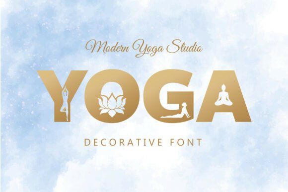 Yoga Decorative Font: Elevating Spiritual & Wellness Branding